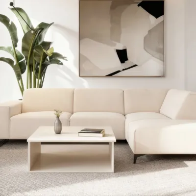 Hoekbank rechts in beige Holms-stof