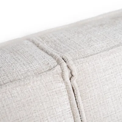 Blokvormige hoekbank links in beige Cremona-stof