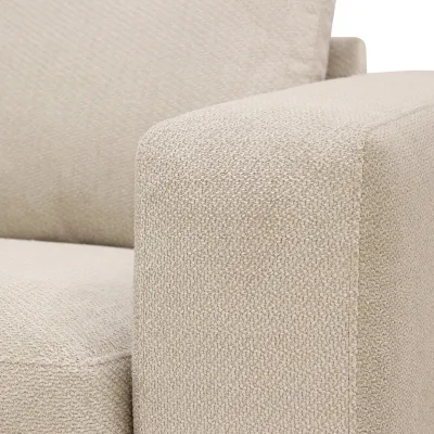Hoekbank links in beige Vinci-stof