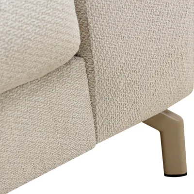 Hoekbank links in beige Vinci-stof