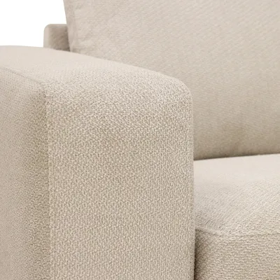 Hoekbank rechts in beige Vinci-stof