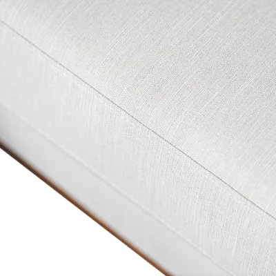 U-bank links in beige Melva-stof