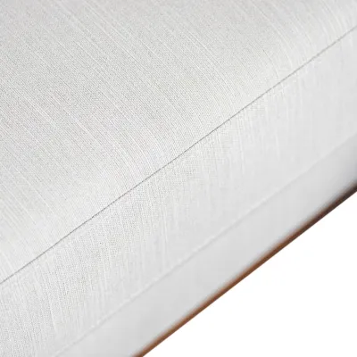U-bank rechts in beige Melva-stof