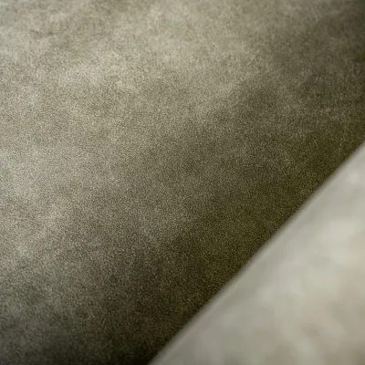 Loungebank in groene lederlook-stof