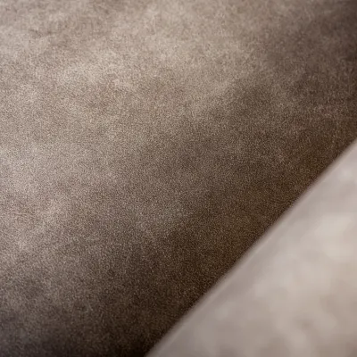 Loungebank in taupe lederlook-stof