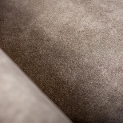 Loungebank in taupe lederlook-stof