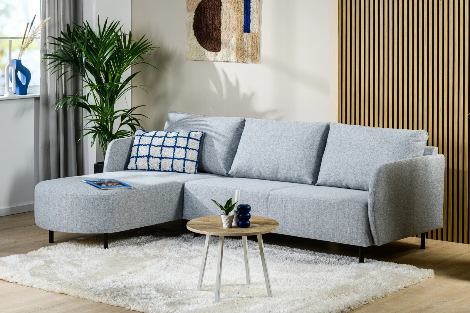 Loungebank in grijze Urban-stof