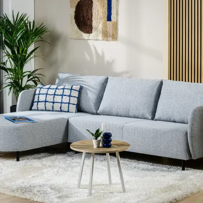 Loungebank in grijze Urban-stof