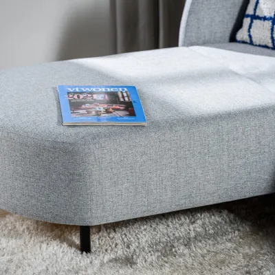 Loungebank in grijze Urban-stof