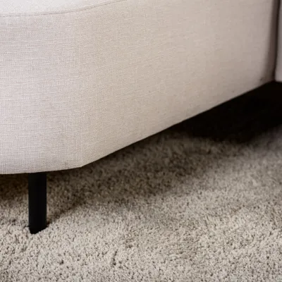 Loungebank in beige Urban-stof
