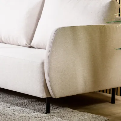 Loungebank in beige Urban-stof