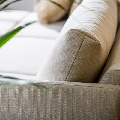 Loungebank in beige Urban-stof
