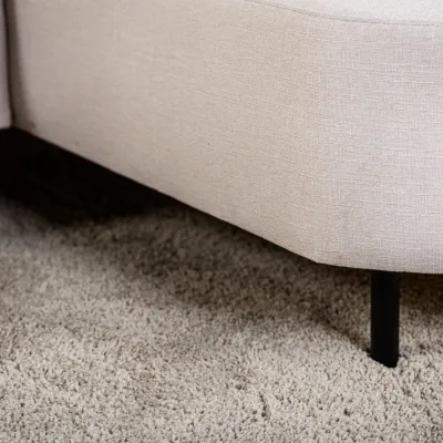 Loungebank in beige Urban-stof