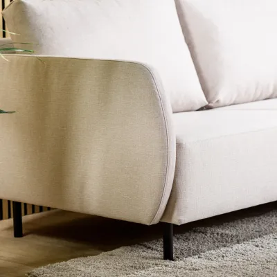 Loungebank in beige Urban-stof