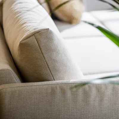 Loungebank in beige Urban-stof