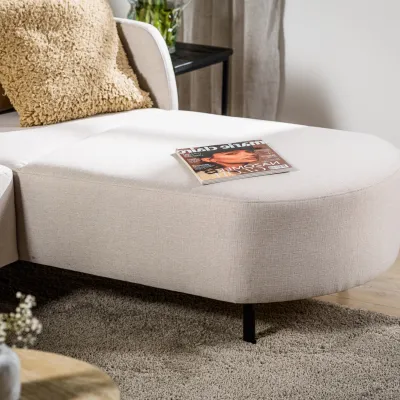 Loungebank in beige Urban-stof