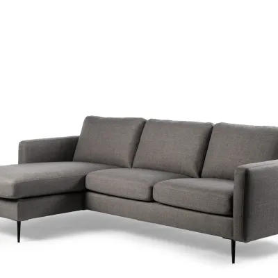 Loungebank in taupe Woven-stof