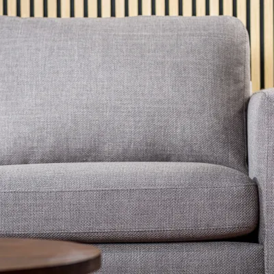 Loungebank in taupe Woven-stof