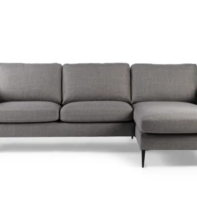 Loungebank in taupe Woven-stof
