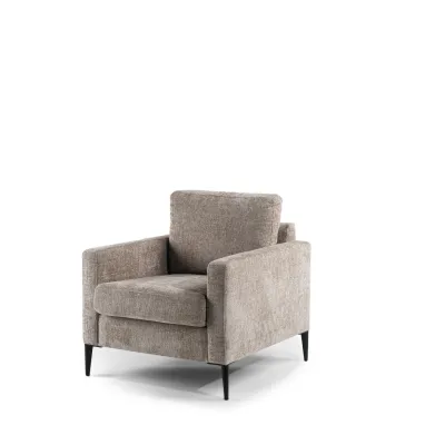 Fauteuil in champagne Elite-stof