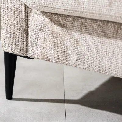 Fauteuil in champagne Elite-stof